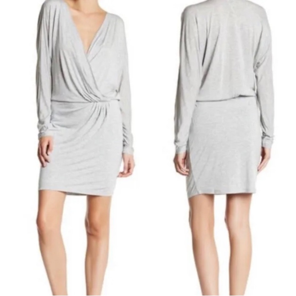Haute Hippie Gray Wrap Dress